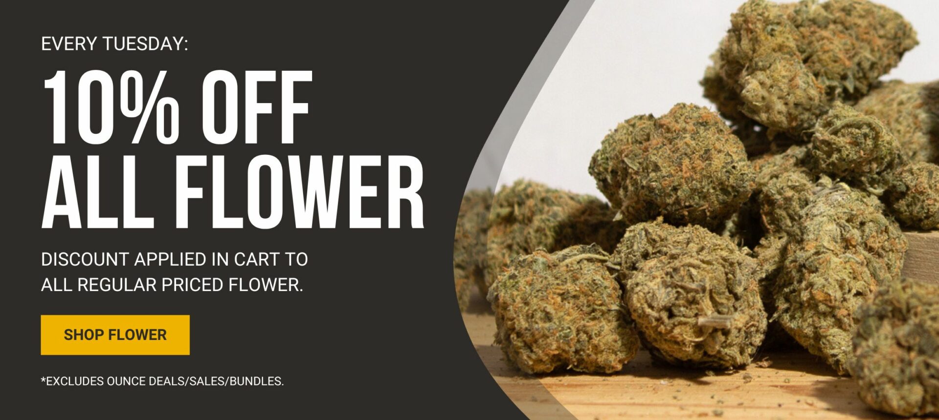 BC Weed Edible Canada - 10% Off All Flower Banner