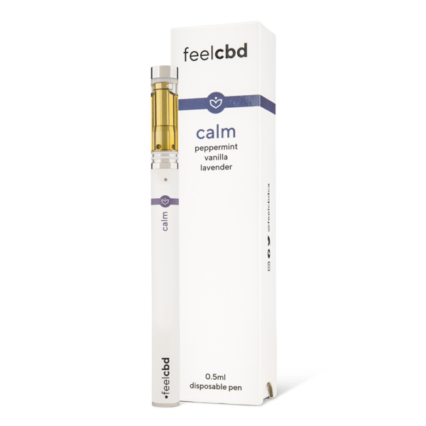 FeelCBD – Calm – Disposable CBD Vape Pen 0.5ml | BC Weed Edible Canada FeelCBD – Calm – Disposable CBD Vape Pen 0.5ml | BC Weed Edible Canada