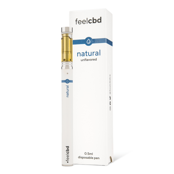 FeelCBD – Natural – Disposable CBD Vape Pen 0.5ml | BC Weed Edible Canada FeelCBD – Natural – Disposable CBD Vape Pen 0.5ml | BC Weed Edible Canada