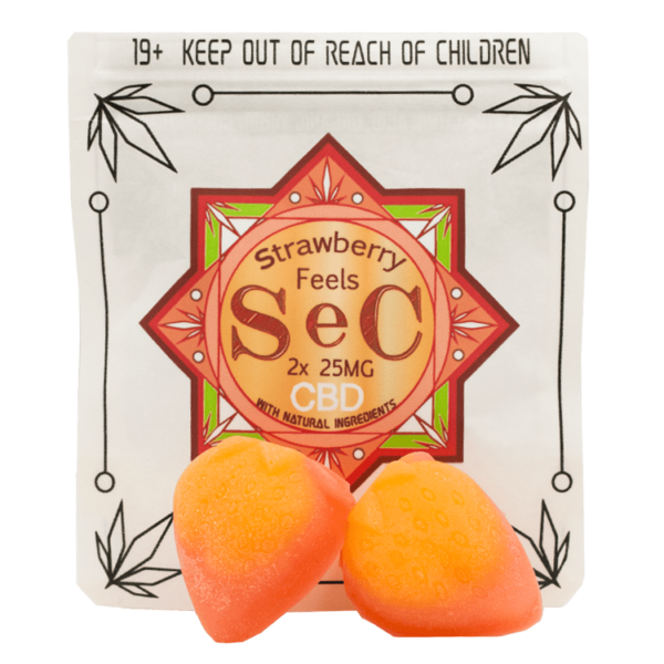 SEC – Strawberry Feels CBD – 50mg | BC Weed Edible Canada SEC – Strawberry Feels CBD – 50mg | BC Weed Edible Canada