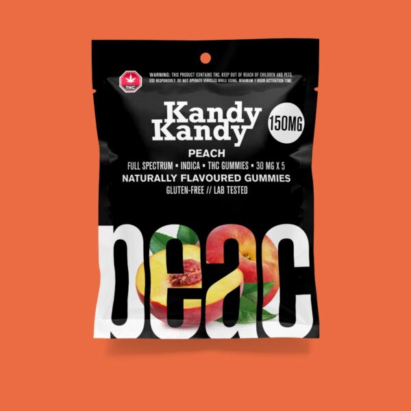 Kandy Kandy – Peach Gummies | BC Weed Edible Canada