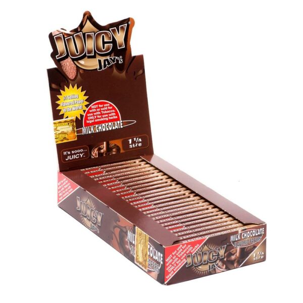 Juicy Jay’s – Hemp Papers (1.25 Inch) – Milk Chocolate | BC Weed Edible Canada