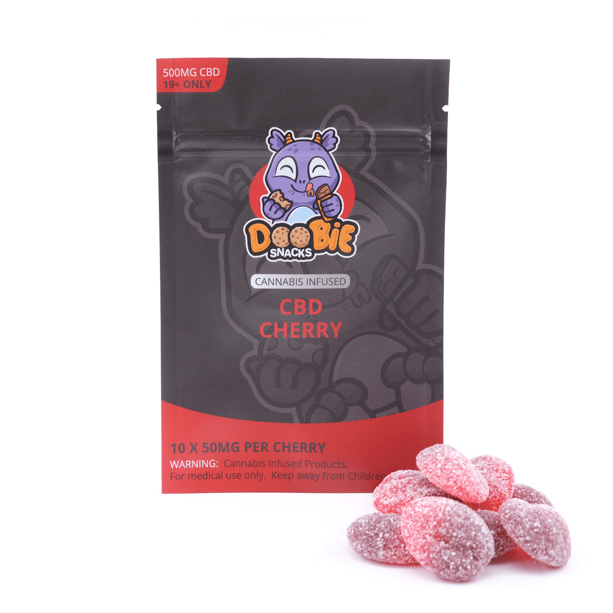 Doobie Snacks – CBD Cherry Gummies – 500mg CBD | BC Weed Edible Canada Doobie Snacks – CBD Cherry Gummies – 500mg CBD | BC Weed Edible Canada