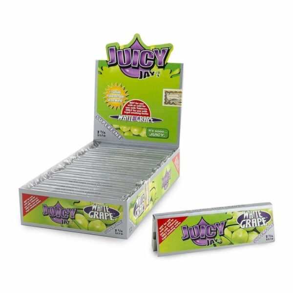 Juicy Jay’s – Hemp Papers (1.25 inch) – White Grape | BC Weed Edible Canada