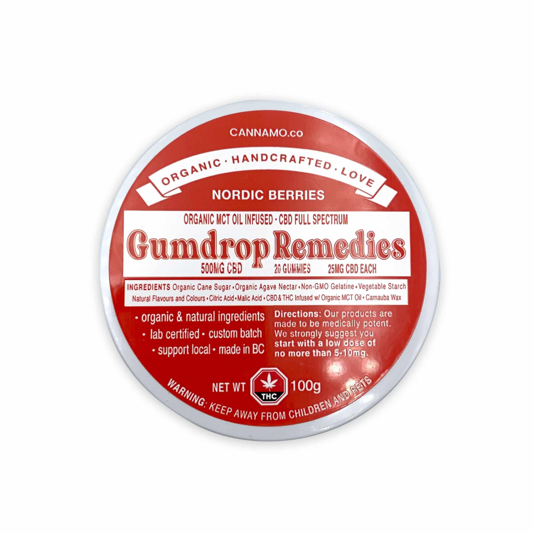 Gumdrop Remedies – Nordic Berries – 500mg CBD | BC Weed Edible Canada Gumdrop Remedies – Nordic Berries – 500mg CBD | BC Weed Edible Canada