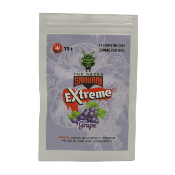Green Samurai Extreme – Grape Gummy – 300mg THC | BC Weed Edible Canada Green Samurai Extreme – Grape Gummy – 300mg THC | BC Weed Edible Canada
